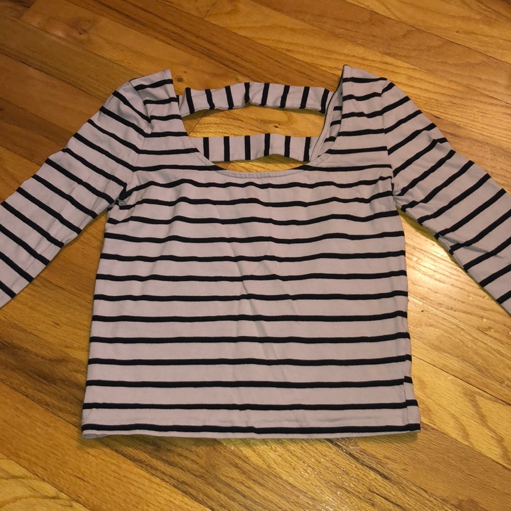 Charlotte Russe Light Rose Long Sleeved Top